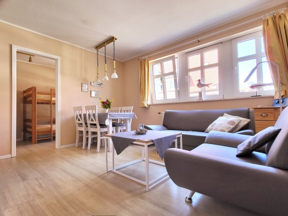 Wohnraum Ferienwohnung 103 Inselresidenz Strandburg