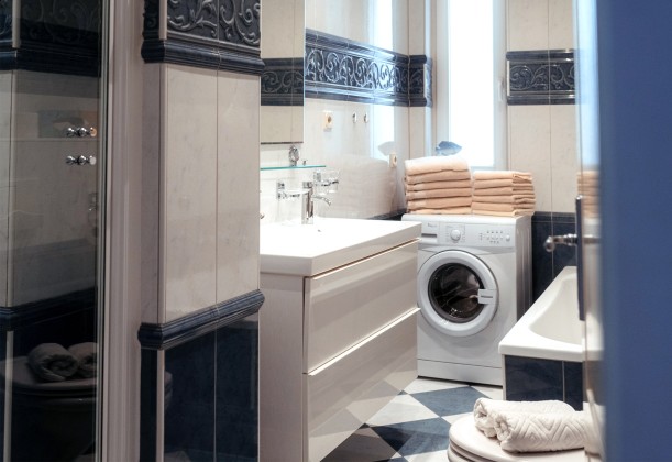 Ferienwohnung Warnemünde Badezimmer