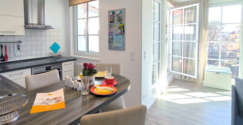 Küche mit Essbereich Baabe Ferienwohnung Seebrise, teilweise Meerblick Ref. 130579-1