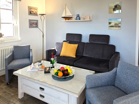 Wohnzimmer Baabe Ferienwohnung Seebrise, teilweise Meerblick Ref. 130579-1