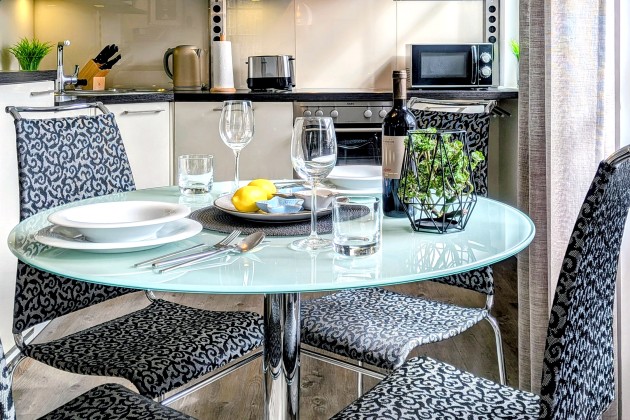 Küche und Essbereich FeWo Strandhafer A 2.03 Ref. 249063