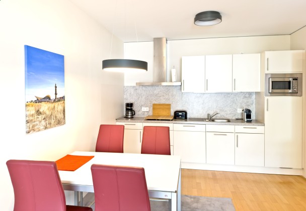 Warnemünde Ferienwohnung Koralle Küchenzeile