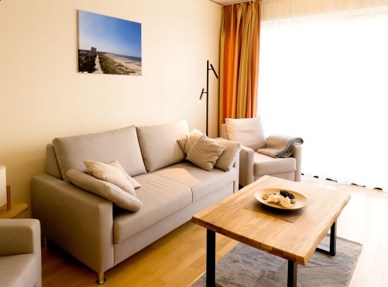 Warnemünde Ferienwohnung Koralle wohnbereich