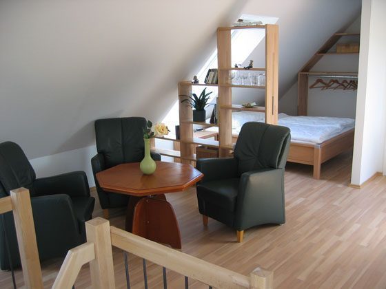 Warnemünde Appartement Fährenblick - 15206-1 Wohn- und Schlafbereich