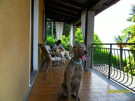 überdachter Balkon