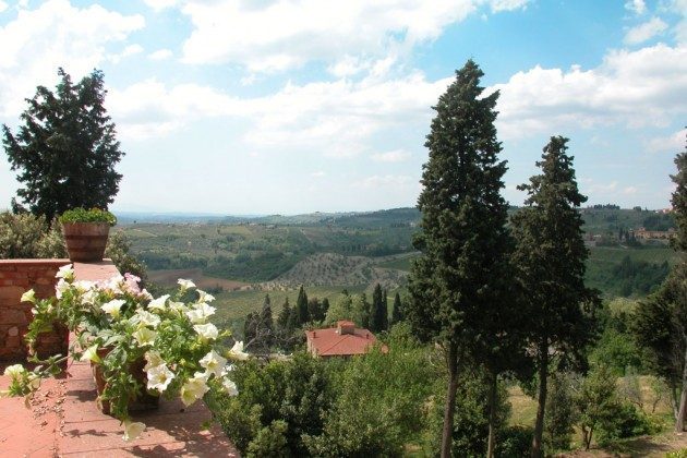 Aussicht von der Terrasse - Ferienhaus Toskana im Chianti-Gebiet Ref 22649-12