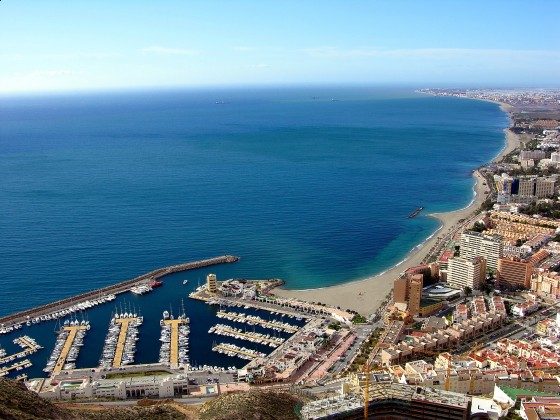 Jachthafen von Aguadulce bis zur Urbanisation Roquetas de Mar